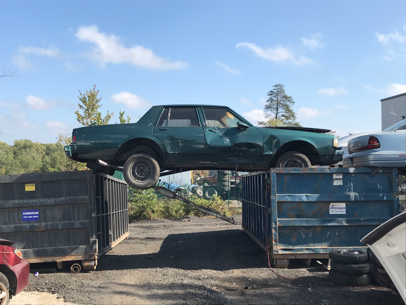 Held on by a tire. Yep, totally safe.